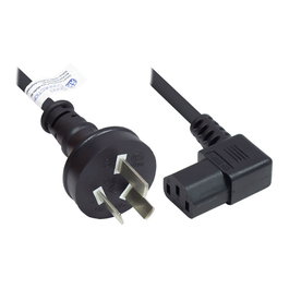 GoodConnections Cable de alimentación Alcasa P8031-S018 con conector tipo I y C13, 1,8 m