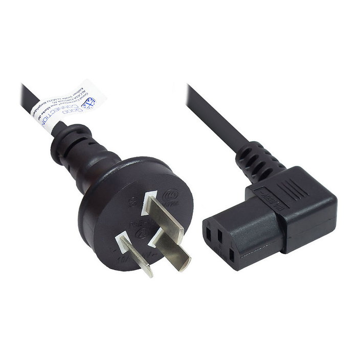 GoodConnections Cable de alimentación Alcasa P8031-S018 con conector tipo I y C13, 1,8 m GoodConnections Cable de alimentación Alcasa P8031-S018 con conector tipo I y C13, 1,8 m