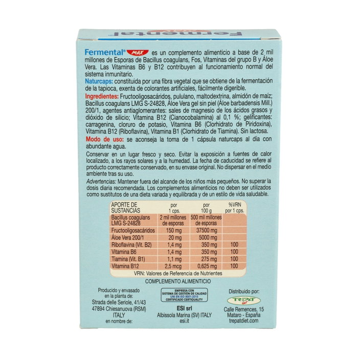 ESI Fermental Max 20 cápsulas