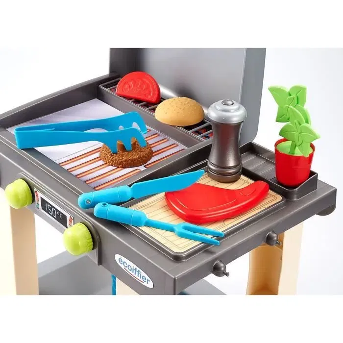 Ecoiffier Plancha para Cocinar con Accesorios 4669 - Juguete para Niños y Niñas a Partir de 18 Meses, Origen Francés