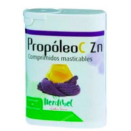 HERDIBEL Propoleo-C-Zn 40 Comprimidos Masticables Sabor Naranja con Propóleo, Vitamina C y Zinc para el Sistema Inmune