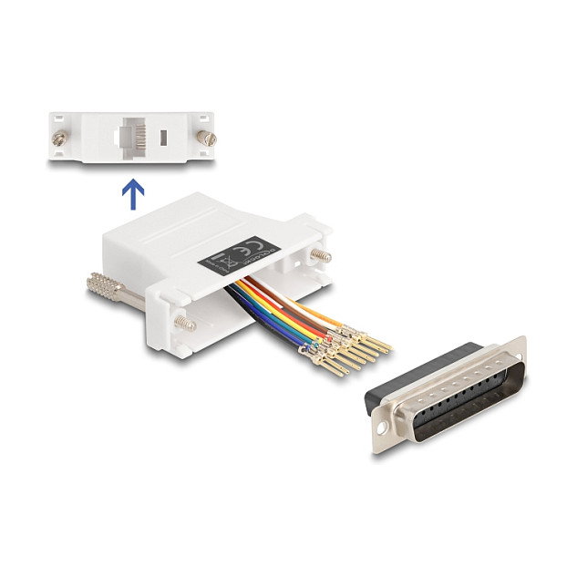DeLOCK 67114 Adaptador VGA macho a RJ-45 blanco