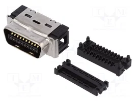 3M Conector MDR de 20 pines, blindaje, enchufe
