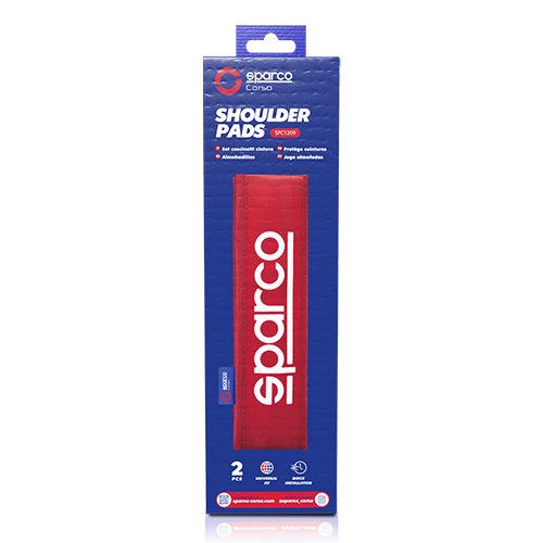 Abc Almohadillas para cinturón de seguridad SPC Rojas con logo Sparco (Pack de 2) Abc Almohadillas para cinturón de seguridad SPC Rojas con logo Sparco (Pack de 2)