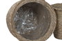DKD Home Decor Macetero Urban Marron Fibra Trenzada 70x70x58 cm Set de 7