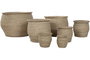 DKD Home Decor Macetero Urban Marron Fibra Trenzada 70x70x58 cm Set de 7