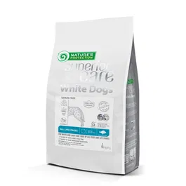 Nature's Protection Alimento Seco para Perro Adulto Pescado Blanco Sin Cereales para Pelaje Claro 4 kg