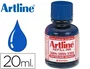 Artline 500A Tinta Recambio Azul para Rotulador Pizarra Blanca Bote 20 ml