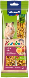 Vitakraft Barritas para Hámster Fruta 5x2un Snack Dental para Dientes Sanos