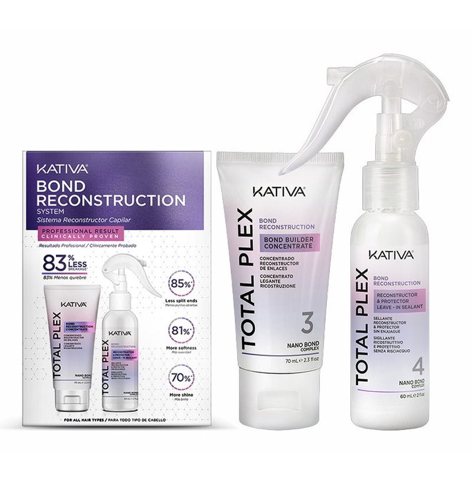 Kativa Total Plex Kit Reconstructor de Enlaces (Concentrado 70 ml + Sellante 60 ml)