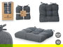 Giftdecor Set 2 Cojines Silla Gris Oscuro 40x40 cm (Set de 6)