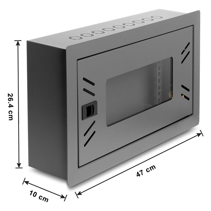 DeLOCK 43423 Rack de pared 4U negro