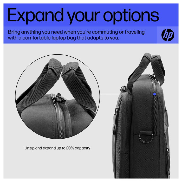 HP Renew Executive Bolsa para Portátil de 16.1 Pulgadas, Negro
