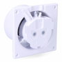 Edm Extractor de aire con tapa blanca de 11W y ø10cm