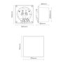 Edm Extractor de aire con tapa blanca de 11W y ø10cm