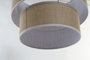DKD Home Decor Lámpara de Techo Poliéster 40x40x32 Natural Marrón