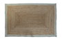 DKD Home Decor Alfombra de Yute y Algodón 160x230 cm Natural