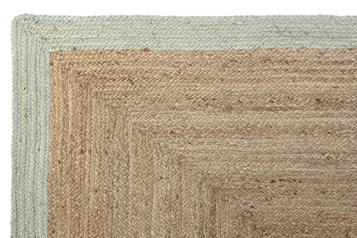 DKD Home Decor Alfombra de Yute y Algodón 160x230 cm Natural