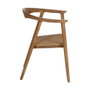 Ixia Silla Apilable de Teka en Madera Natural con Asiento de Malla