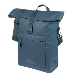 Basil Bolsa Brooklyn para Viajeros y Ciclistas Urbanos, Impermeable, 17L, Compartimento para Portátil 16", Bolsillos