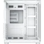 Xigmatek Caja PC Aqua Compact Arctic - Cubo ATX Blanco sin Fuente, 4 Ventiladores A-RGB 120 mm Incluidos