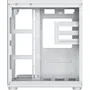 Xigmatek Caja PC Aqua Compact Arctic - Cubo ATX Blanco sin Fuente, 4 Ventiladores A-RGB 120 mm Incluidos
