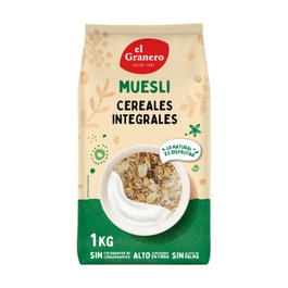 El Granero Integral Muesli Cereales Integrales 1kg - Paquete de 10 Unidades