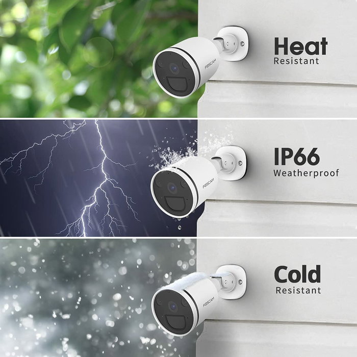 CÁmara foscam s41-w de vigilancia bullet ip exterior 2560 x 1440 pixeles techo/pared