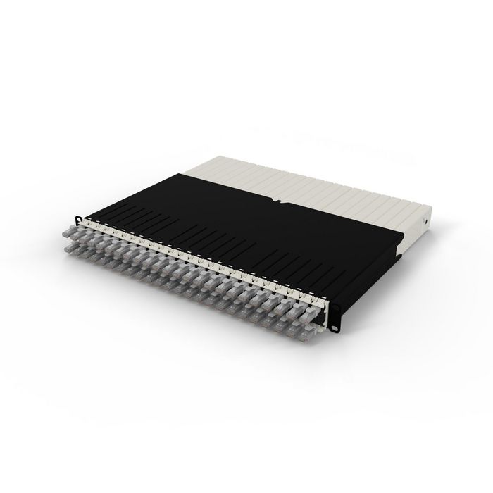 PATCHBOX patchbox.one 8RU UTP Grey Solución de gestión de cables para rack con 24 cables retráctiles