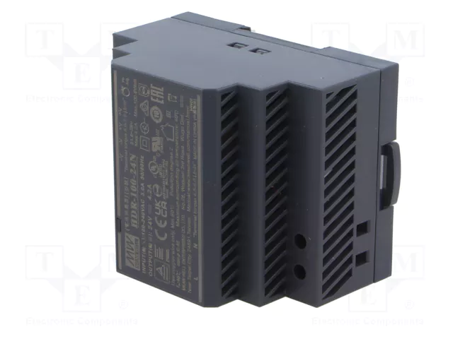 MEAN WELL HDR-100-24N Alimentador de Impulso 100W 24VDC 4,2A MEAN WELL HDR-100-24N Alimentador de Impulso 100W 24VDC 4,2A