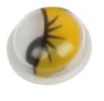 Ojos Moviles Smart Amarillo 10 Mm. Pack De 50