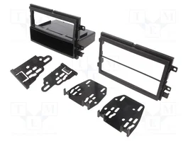 ACV Bastidor de montaje de radio 2 DIN para Ford y Mercury, negro