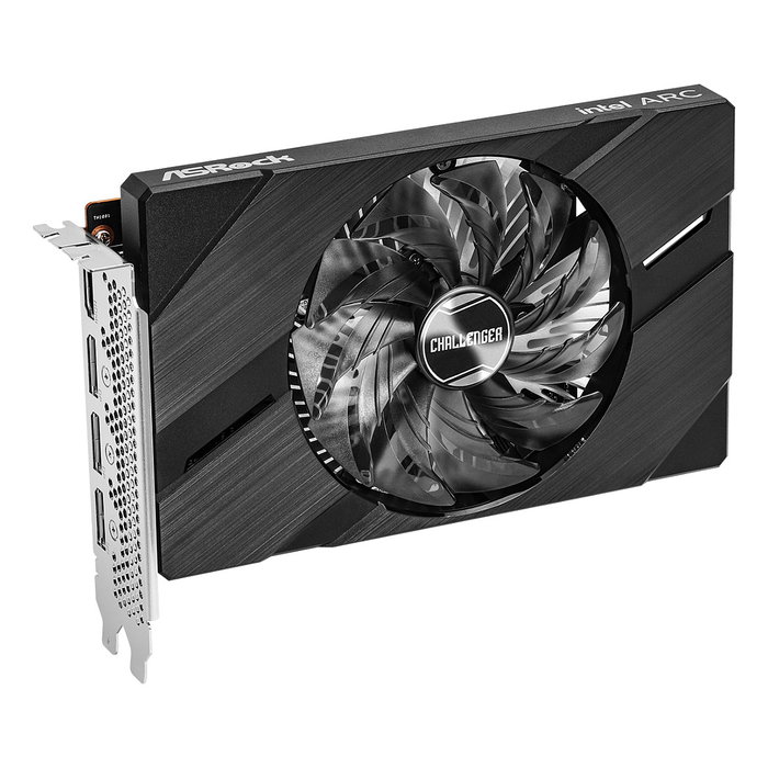 ASRock Tarjeta Gráfica Intel Arc A380 Challenger ITX 6GB GDDR6 96-bit, PCIe 4.0 x8, 2250 MHz, 1x HDMI 2.0b, 3x DisplayPort 2.0, 8 Núcleos Xe