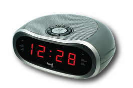 SAMI PLL Radio Reloj Despertador con Sintonizador AM/FM y Entrada para Auriculares