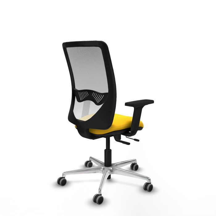 PIQUERAS Y CRESPO Silla de oficina Zulema con mecanismo Sincro/Traslack, Amarillo y Blanco PIQUERAS Y CRESPO Silla de oficina Zulema con mecanismo Sincro/Traslack, Amarillo y Blanco