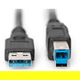 Digitus AK-300115-018-S Cable USB 3.0 Tipo A a B Macho/Macho 1.8m Negro