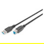 Digitus AK-300115-018-S Cable USB 3.0 Tipo A a B Macho/Macho 1.8m Negro