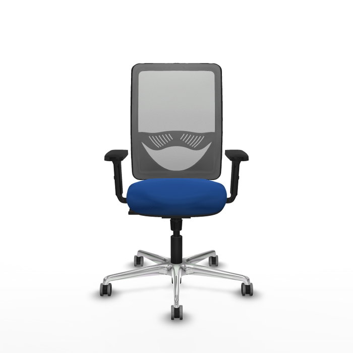 PIQUERAS Y CRESPO Silla de oficina Zulema con mecanismo Sincro, Azul y Gris