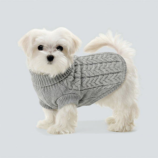 Nayeco Jersey de Punto Trenza Gris 60cm
