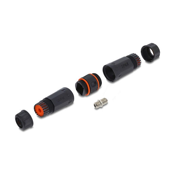 DeLOCK 90708 Prensaestopas de cable F Buchse a F Buchse resistente al agua