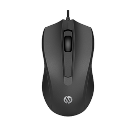 HP Ratón con cable 100 Negro
