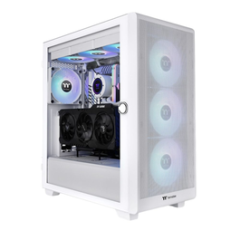 Thermaltake S250 TG ARGB CA-1Y6-00M6WN-00 - Caja de PC ATX, Panel Lateral de Cristal Templado, iluminación ARGB, Color Blanco