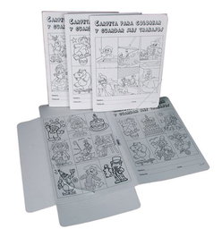 Carpeta De Gomas Y Solapas Mariola Carton Fº Colorear Surtido De 20 (3 Mod.)