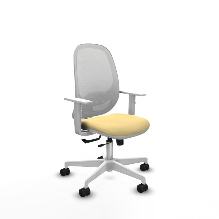 PIQUERAS Y CRESPO Silla de oficina Cilanco Crema y Blanco PIQUERAS Y CRESPO Silla de oficina Cilanco Crema y Blanco