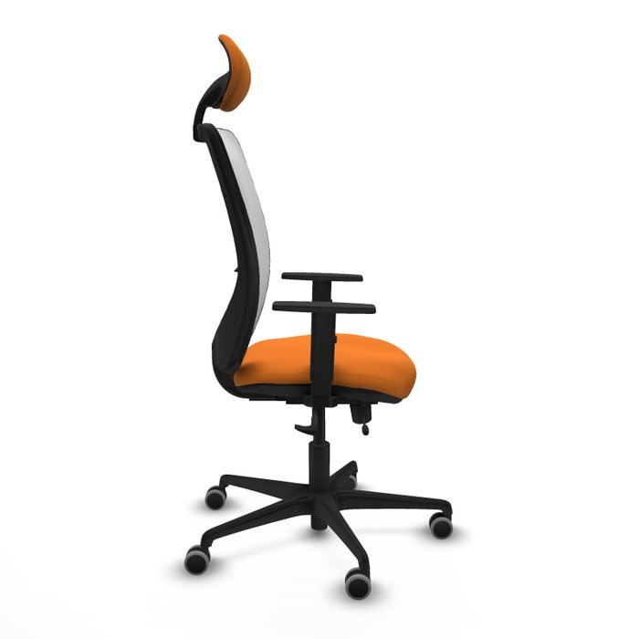 PIQUERAS Y CRESPO Silla de oficina Zulema Naranja y Blanco PIQUERAS Y CRESPO Silla de oficina Zulema Naranja y Blanco