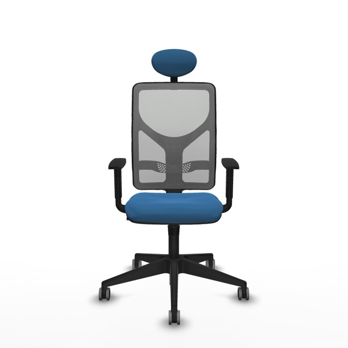 PIQUERAS Y CRESPO Silla de oficina Motilla con mecanismo Sincro, Azul claro y Gris PIQUERAS Y CRESPO Silla de oficina Motilla con mecanismo Sincro, Azul claro y Gris
