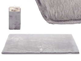 Giftdecor Alfombra Pelo Corto Gris Oscuro 60x90 cm (Set de 6)