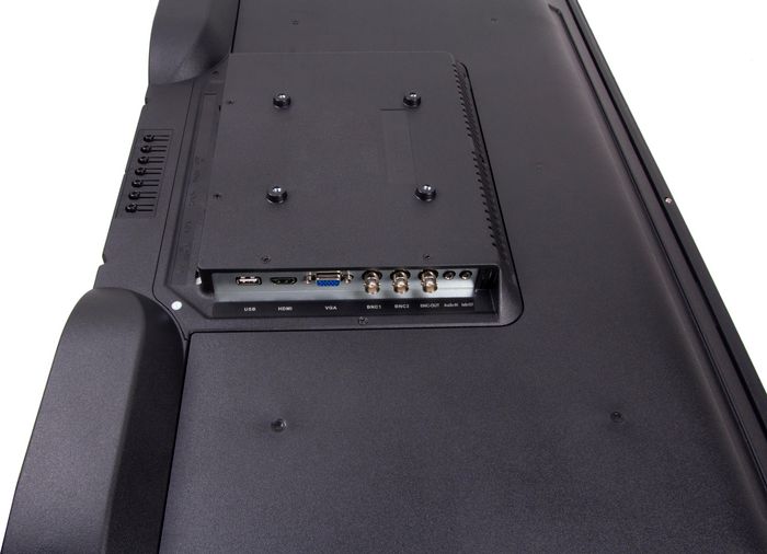 Ernitec Monitor de Vigilancia 43" 4K UHD 3840x2160 para Uso 24/7 con 3x HDMI 2.0, 1x DP, Altavoces 2x3W