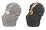 DKD Home Decor Figura de Resina Auriculares Surtido de 2 Piezas