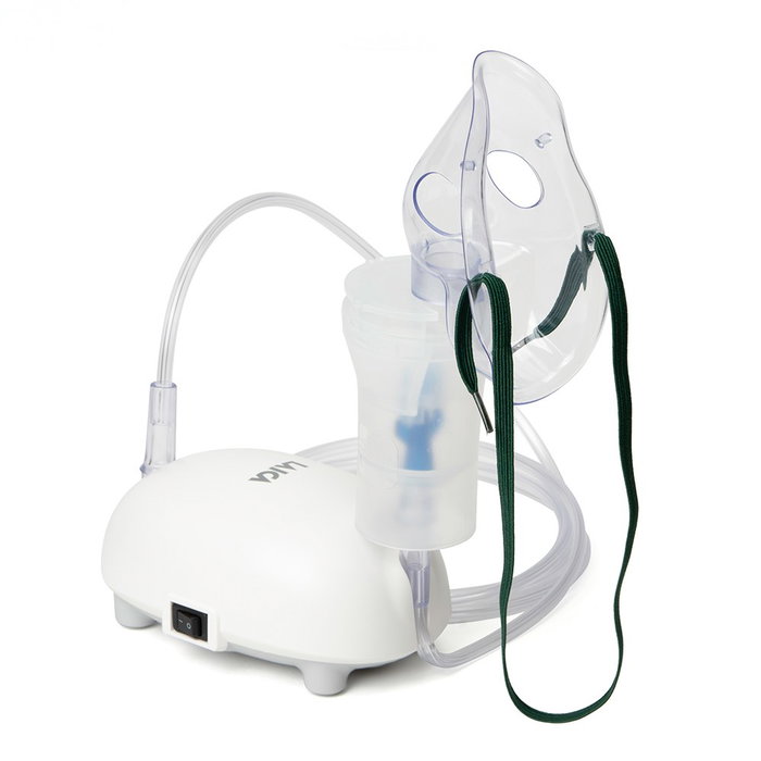 Laica Nebulizador de Pistones NE3004, Terapia con Aerosoles, Silencioso, Compacto, 12V, Incluye Mascarilla Adulto y Pediátrica Laica Nebulizador de Pistones NE3004, Terapia con Aerosoles, Silencioso, Compacto, 12V, Incluye Mascarilla Adulto y Pediátrica
